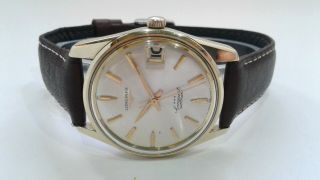 Vintage Longines Conquest Date Gold/ss Automatic Watch Ca.  1960 