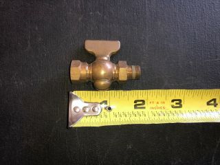 1/8 " Lunkenheimer Brass Gauge Cock 1180 - 18 Specialty Vintage Valve