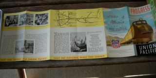 1933 Union Pacific Railroad The Overland Route Large Brochure