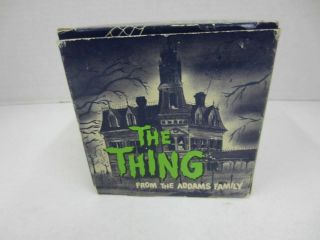 Vintage 1965 Poynter Products The Addams Family The Thing Bank W/original Box