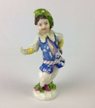 18th Century Meissen Kaendler Figurine - Dresden Porcelain Boy Figure Antique