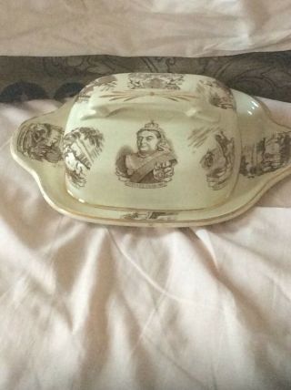 Rare Queen Victoria 1887 Golden Jubilee Dominions Butter/cheese Dish