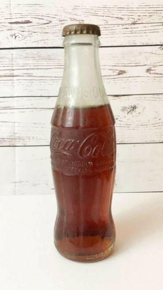 Antique French Coca Cola Bottle 1930’s 1940’s 6.  5 Fl Oz Vintage Coke History