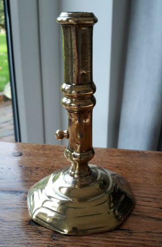 Mid 18th Century Lateral Slide Ejector Candlestick
