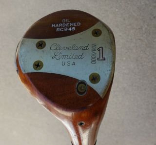 Vintage Cleveland Limited Rc 945 Persimmon Oil Hardened Driver Steel Shaft