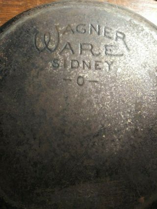 Rare Early Vintage Wagner Ware Sidney - 0 - 3 Cast Iron Skillet 1053
