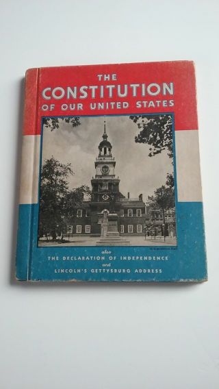 Vintage 1936 The Constitution Of Our United States Rand Mcnally History