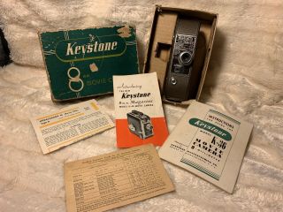 Vintage Keystone 8mm Movie Camera Model K - 36 W/ Box