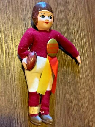 Vintage 1940s - 50s USC Trojans College Football Celluloid Toy Doll Pinback Button 3