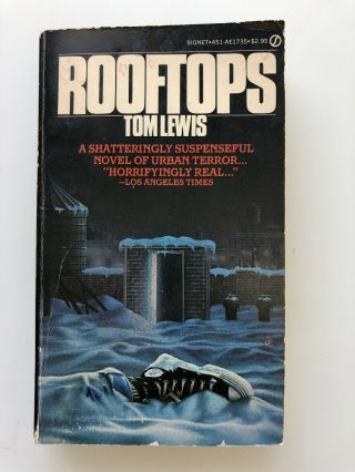 Rooftops By Tom Lewis Vintage 1980s Pulp Paperback From Hell