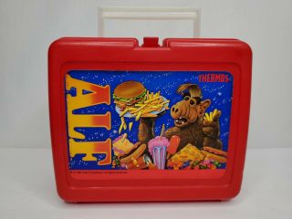 Vintage Alf Lunch Box 1987 Tv Show 80s Complete Retro Red Allen Productions