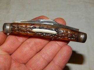 Antique Ec Simmons Keen Kutter 4478 Bone Handle Pocket Knife 4 1/8 " Long