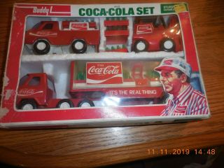 Buddy L Vtg Coca - Cola Set Steel Toy 1977
