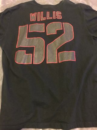 Nike San Fransisco 49ers Patrick Willis 52 Nfl T - Shirt Size Xxl