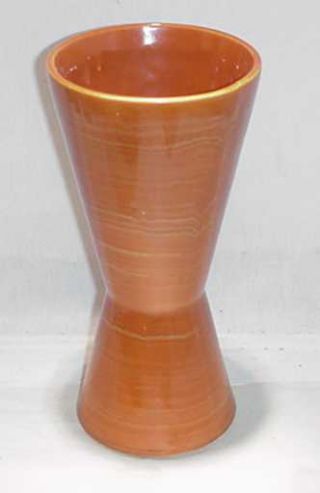 Vintage Mid Century Modern Orange Harmony Line Mccoy Pottery 1
