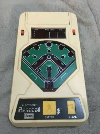 Vintage Sears Electronic Baseball Game,  Still.  Very Fun To Play.