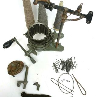 STEBER No1 CIRCULAR SOCK KNITTING MACHINE Antique for parts/repair Ithica,  N.  Y. 3