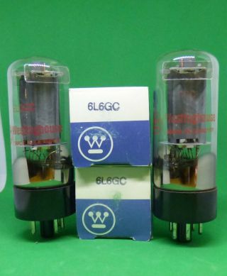 Vintage Pair (2) Westinghouse 6l6gc Vacuum Tubes 100 Germany