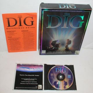 The Dig Big Box Cd Rom Pc Windows Software Lucasarts Vintage Computer Game 1995