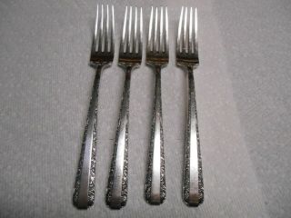 Lovely Set Of 4 Towle Candlelight Sterling Silver 7.  25 " Forks No Mono