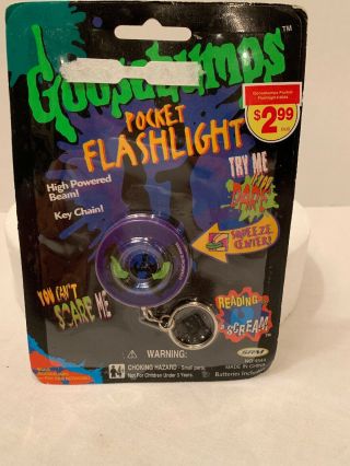Vtg Goosebumps Flashlight Keychain Pocket - 1996 Mummy Monster