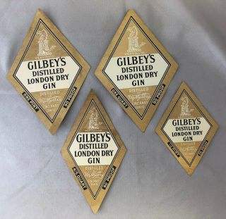 4 Different 1940s Gilbey 