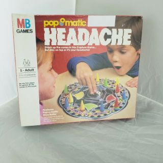 1986 Pop O Matic Headache Milton Bradley Game Popomatic Vtg Complete