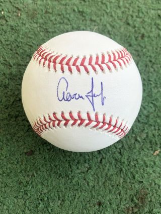 York Yankees Aaron Judge Signed Baseball Jsa Autograph Roy Mlb Authentic