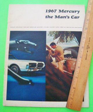 1967 Mercury Dlx Brochure 48 - Pgs Cyclone Monterey Cougar Intro Marquis Caliente
