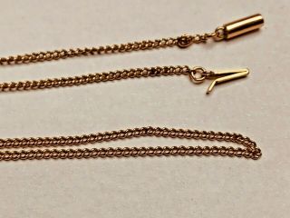 Antique 9ct Solid Gold Necklace Chain 19 " Long 2grams