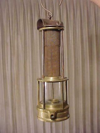 Brass Miners Safety Lamp Lantern