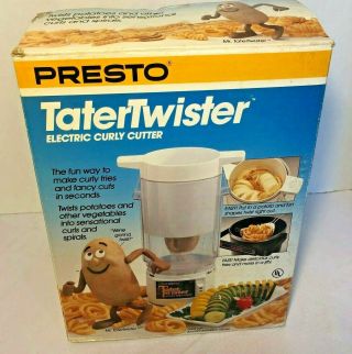 Vintage Presto Tater Twister Electric Curly Cutter 1990 - 91