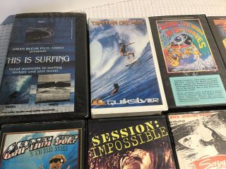 VHS Surf Movie Bundle 80’s Era Surfing Tapes Vintage 2