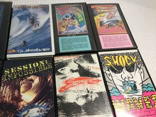 VHS Surf Movie Bundle 80’s Era Surfing Tapes Vintage 3