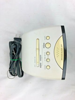 Vintage Sony Dream Machine AM/FM Radio Digital Alarm Clock Model ICF - C111 2