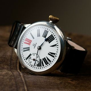Omega Antiques Men Watch Wristwatch Pocket Watch In Art Deco Dial Luxury Watch