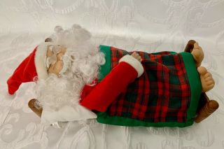 Vintage Telco Sleeping Snoring Santa Claus Motionette Animated Christmas