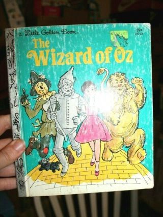 Vintage Little Golden Book The Wizard Of Oz 1982 Lgb Vtg Dorothy