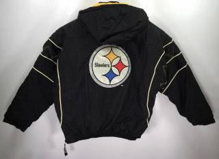 Vintage 90’s Pittsburgh Steelers Pro Line Starter Pullover Jacket Coat Sz Xl Nfl