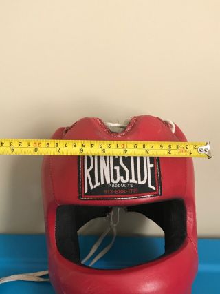VINTAGE Ringside Competition Boxing Headgear - Red 3