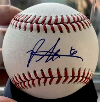 Pete Alonso Signed Psa/dna Rookie - Ball Picture Authentic 16 2019 N.  L Roy Omlb