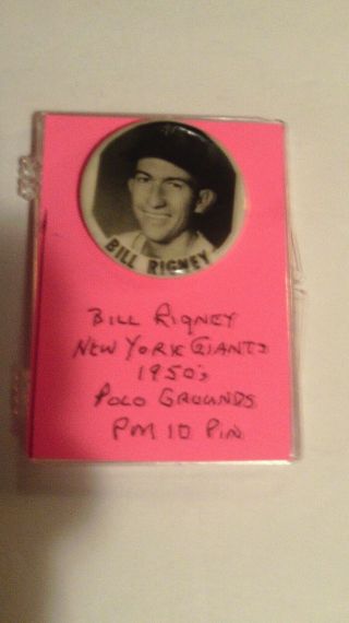 Vintage Bill Rigney Ny Giants 1950 