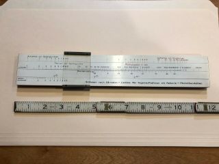 Vintage Wichmann Germany Slide Rule Type Calculating Device - For Photography??
