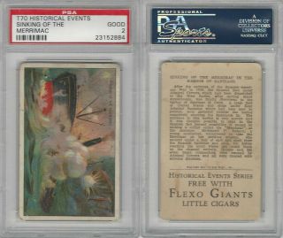 T70 Atc,  Historical Events,  1910,  Sinking Of The Merrimac,  Psa 2 Good