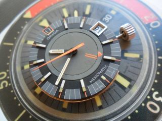 Vintage 1971 Men ' s Omega Memomatic Alarm Automatic Watch Movement & Dial,  Hands 2
