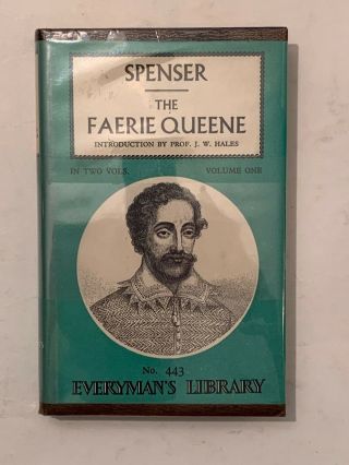 Spenser The Faerie Queene Everymans Library Volume 1 - 1959