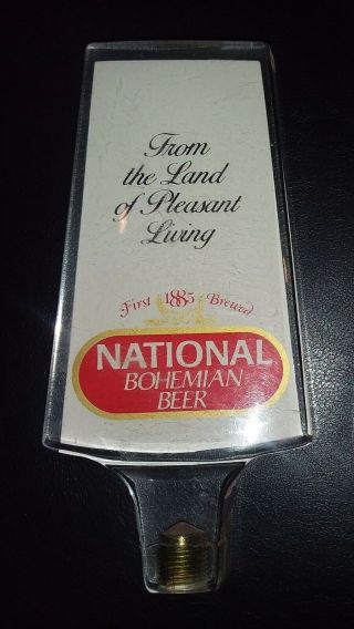 National Bohemian Beer Tap Handle Vintage From 1984 -