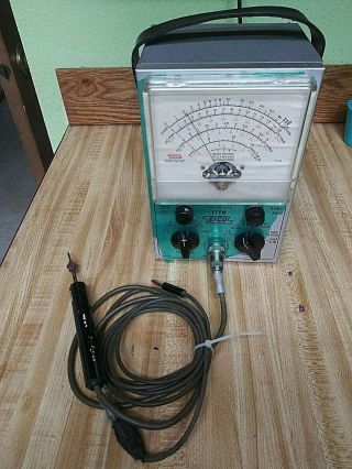 Vintage Eico Model 232 Peak To Peak Vtvm Voltmeter With Leads