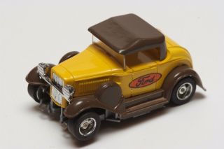 35 Vintage Tyco Ho Slot Car Yellow & Brown 