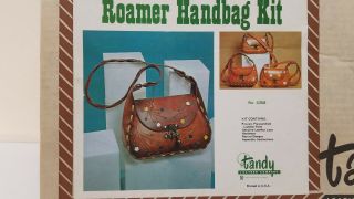 Vintage Tandy Roamer Leather Handbag Purse Kit 4358 - Complete